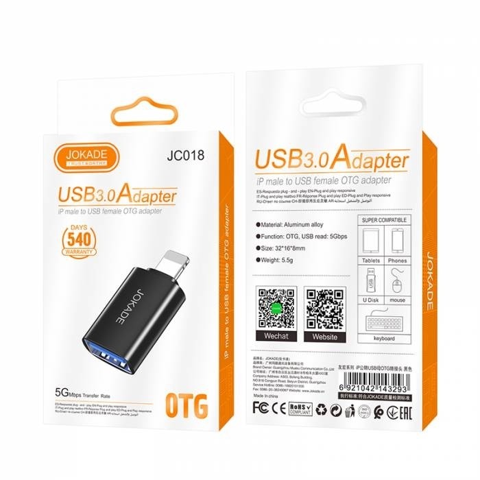 تبدیل OTG لایتنینگ جوکید Jokade مدل Jc018
