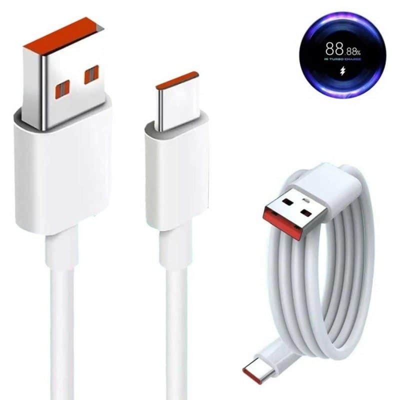 کابل شیاومی سوپر فست شارژ ثانیه شمار