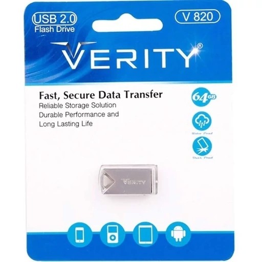 فلش مموری وریتی مدل V 820 ظرفیت 64 گیگابایت USB 2.0
